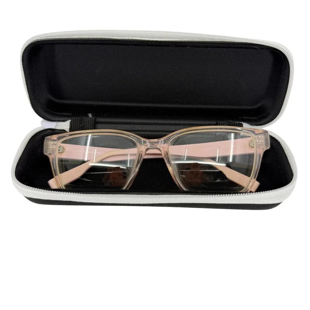 Converse CV5017 681 Pink Rectangular Glasses Frames with Case